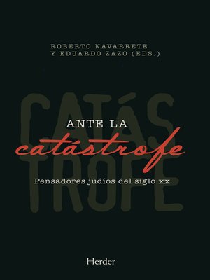 cover image of Ante la catástrofe